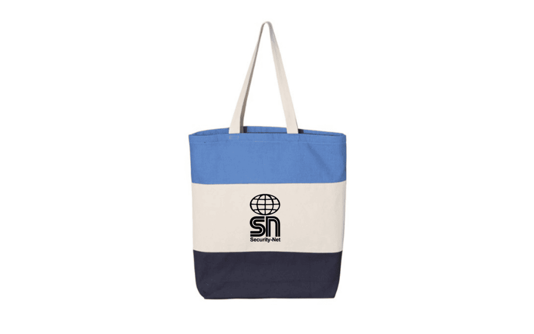 Security-Net Striped Tote Bag